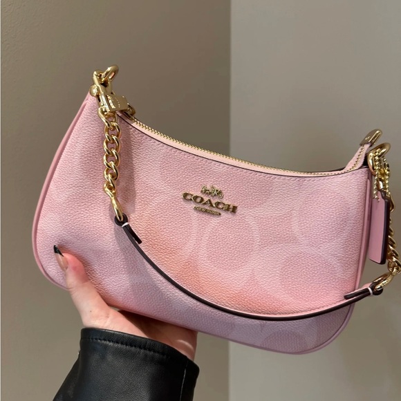 Coach Handbags - ‼️last 1‼️NWT！COACH TERI SHOULDER BAG IN SIGNATURE CANVAS（COACH CAL51）